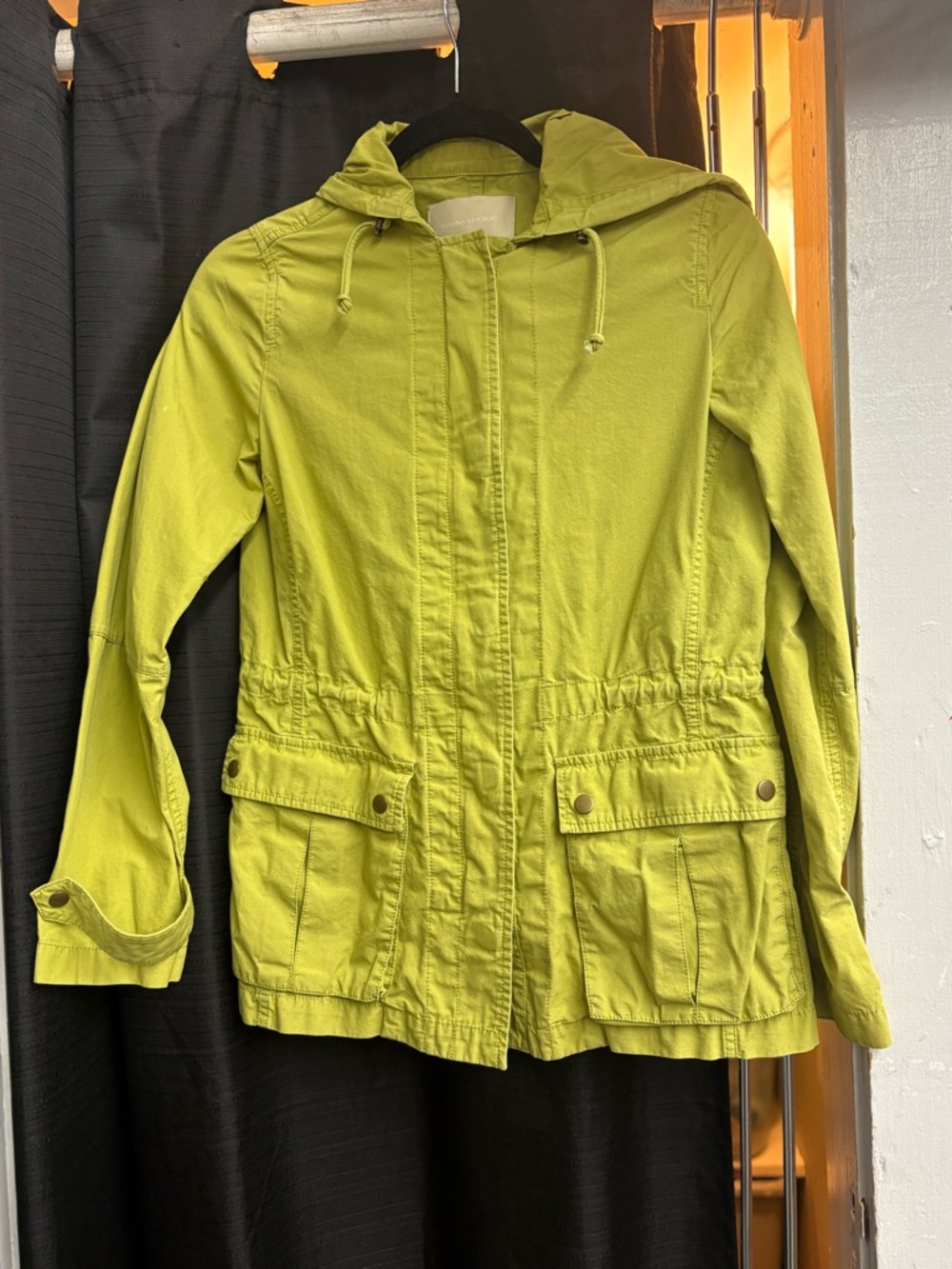Banana Republic Lime Green Utility Jacket